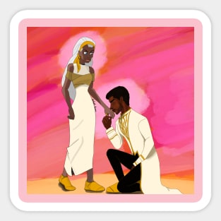 King and Queen of Wakanda Sticker